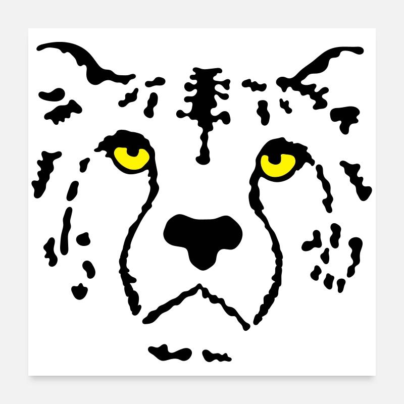 guépard Poster 60 x 60 cm