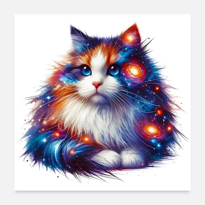Katze Poster 60x60 cm