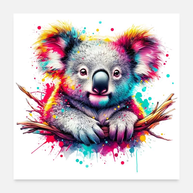 Koala Poster 24" x 24" (60x60 cm)