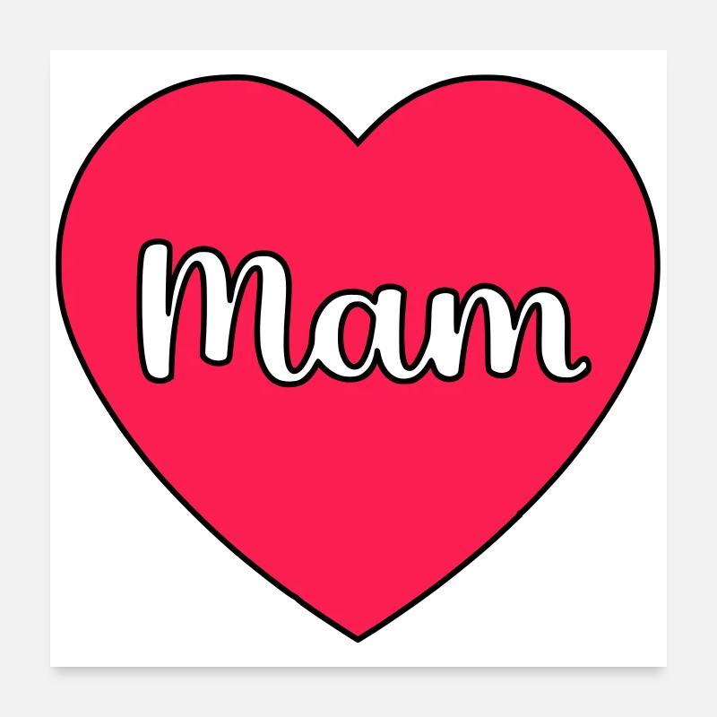 Mom Hart Poster 24" x 24" (60x60 cm)