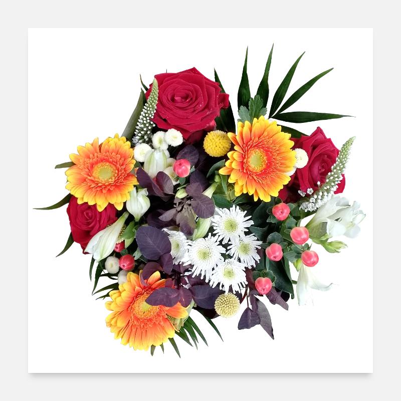 BOUQUET Poster 60 x 60 cm