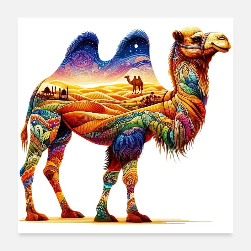 Camel Poster 24" x 24" (60x60 cm)