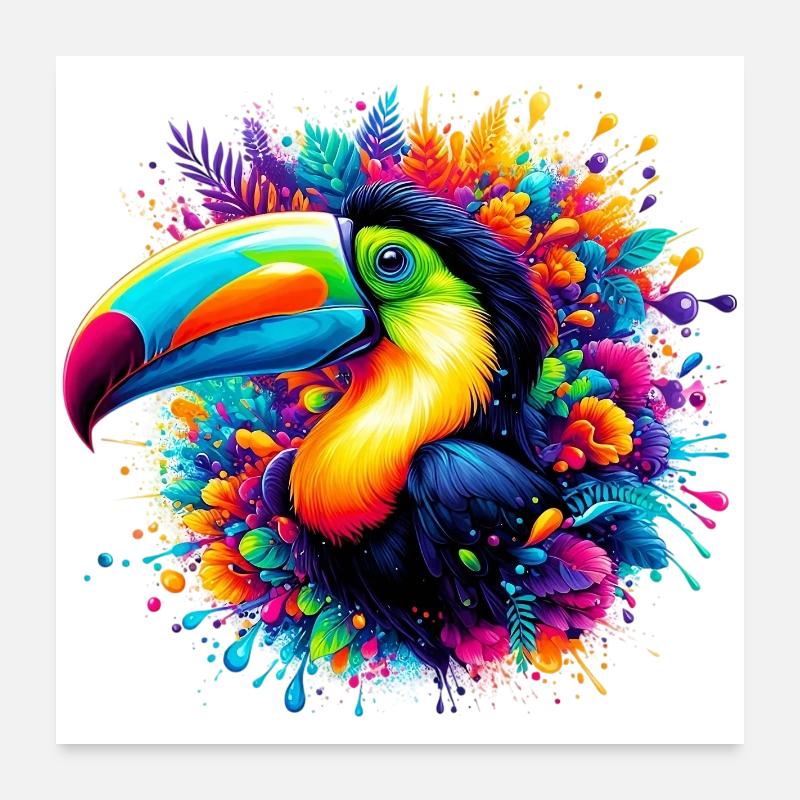 Tukan Poster 60x60 cm