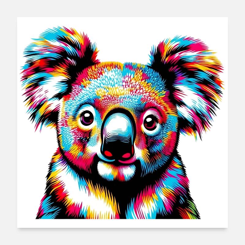 Koala Poster 60 x 60 cm