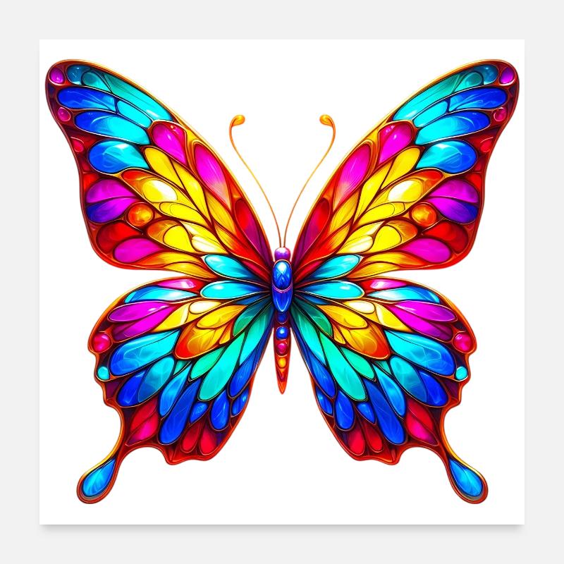 Papillon Poster 60 x 60 cm