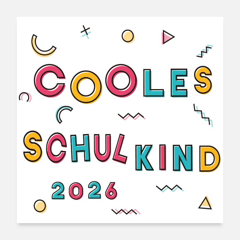 Écolier Cool 2026 Poster 60 x 60 cm