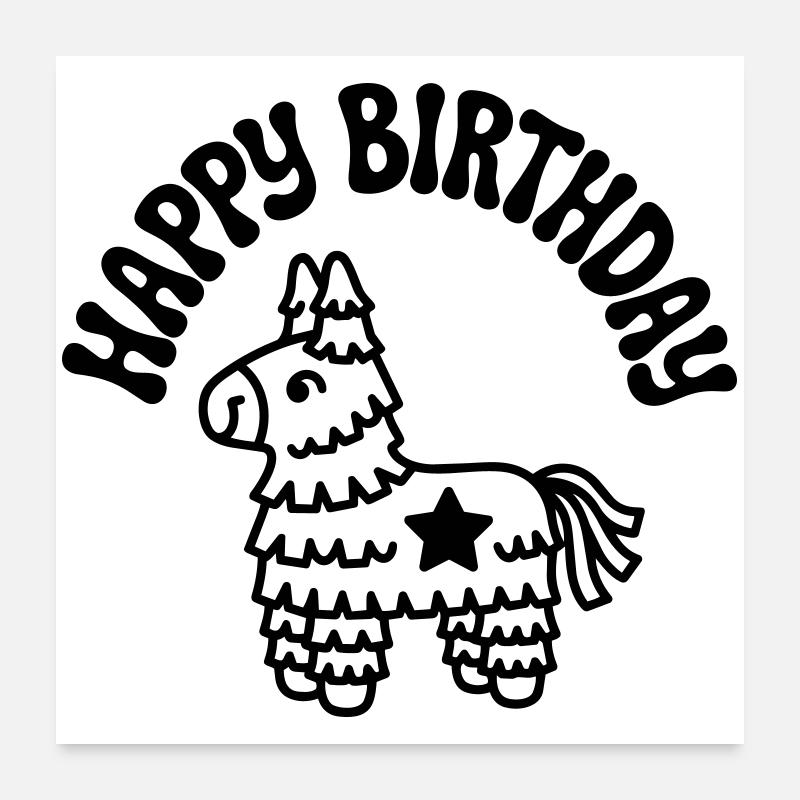 birthday Poster 24" x 24" (60x60 cm)