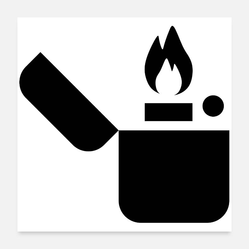 Encense-gaz Poster 60 x 60 cm