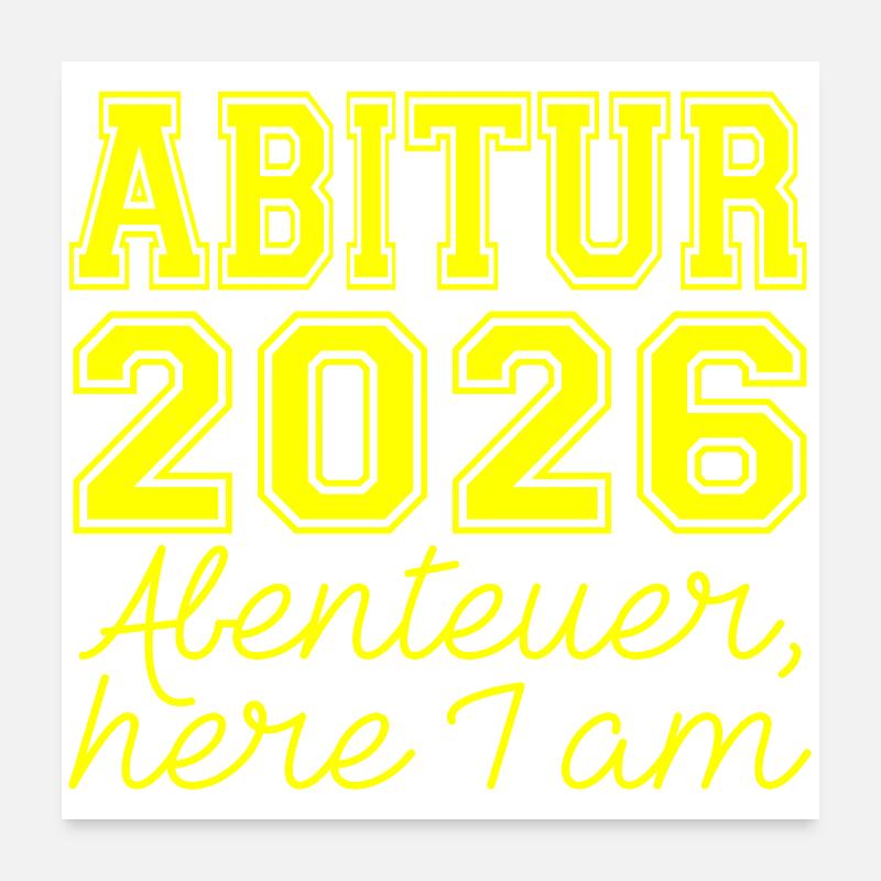 ABITUR 2026  Poster 60x60 cm