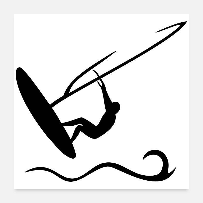 windsurfing Poster 24" x 24" (60x60 cm)