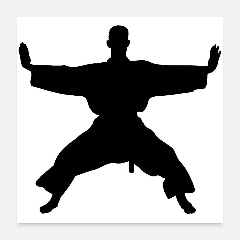 Kata karate shotokan - Poster 24" x 24" (60x60 cm) - white