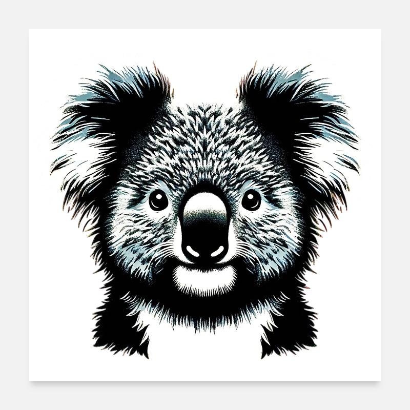 Koala Poster 60 x 60 cm