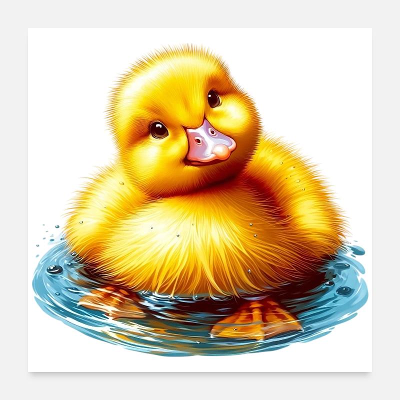 Duckling Duck Duck Duck Poster 24" x 24" (60x60 cm)