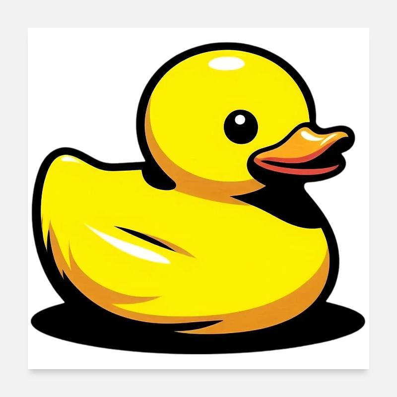 Caneton Canard Canard Canard Poster 60 x 60 cm