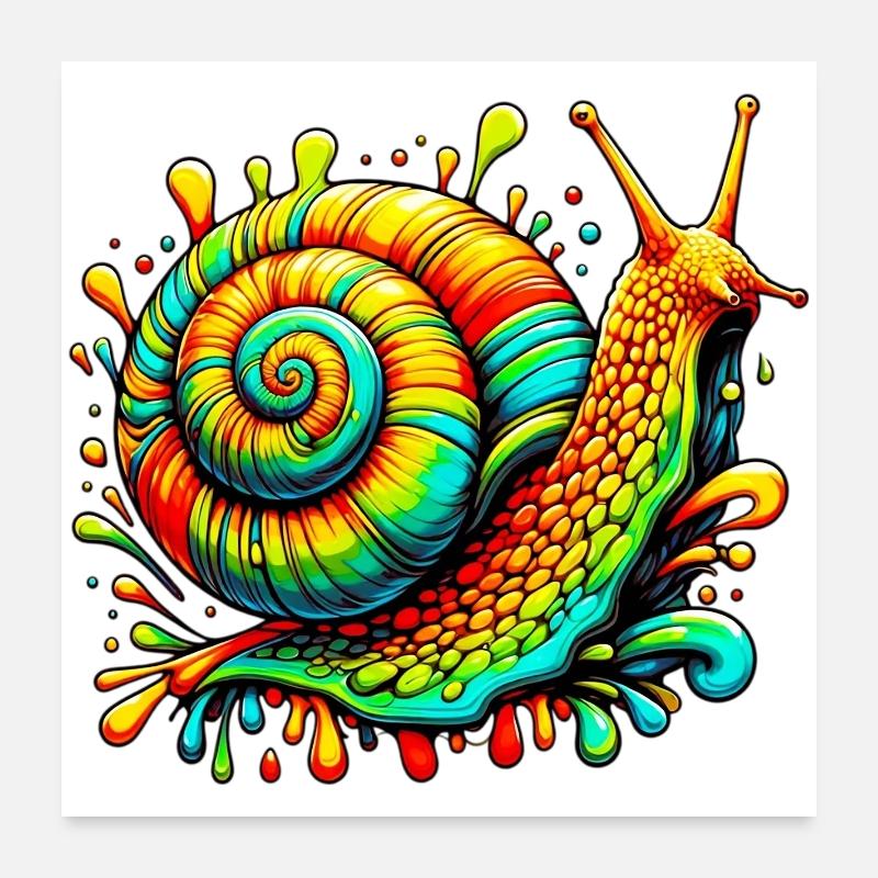 Escargot Poster 60 x 60 cm