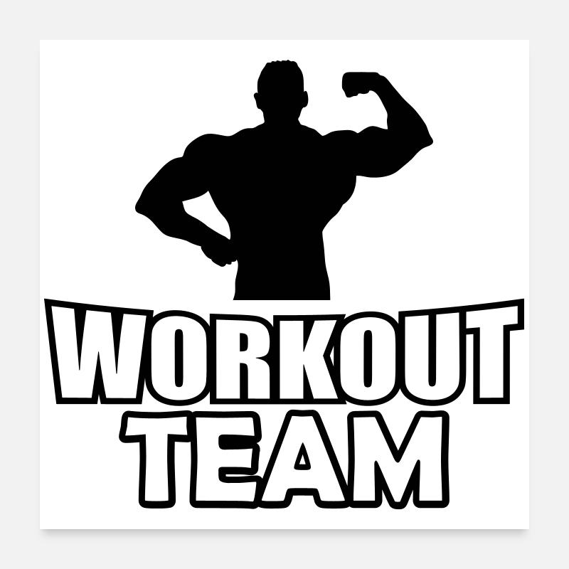 Workout Team Poster 24" x 24" (60x60 cm)