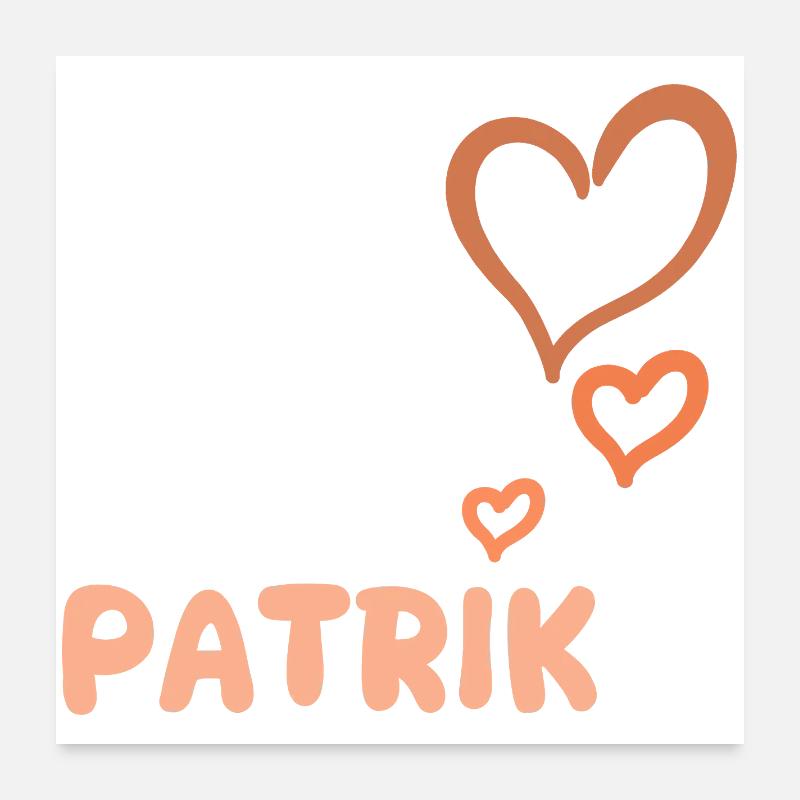 Nom Patrik Poster 60 x 60 cm