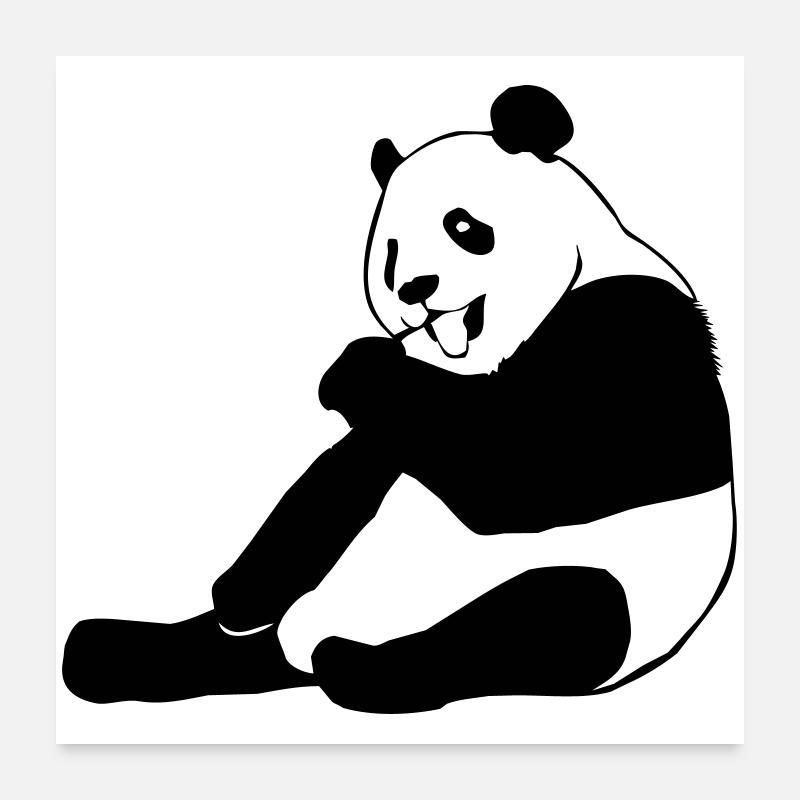 Panda Bear Poster 24" x 24" (60x60 cm)