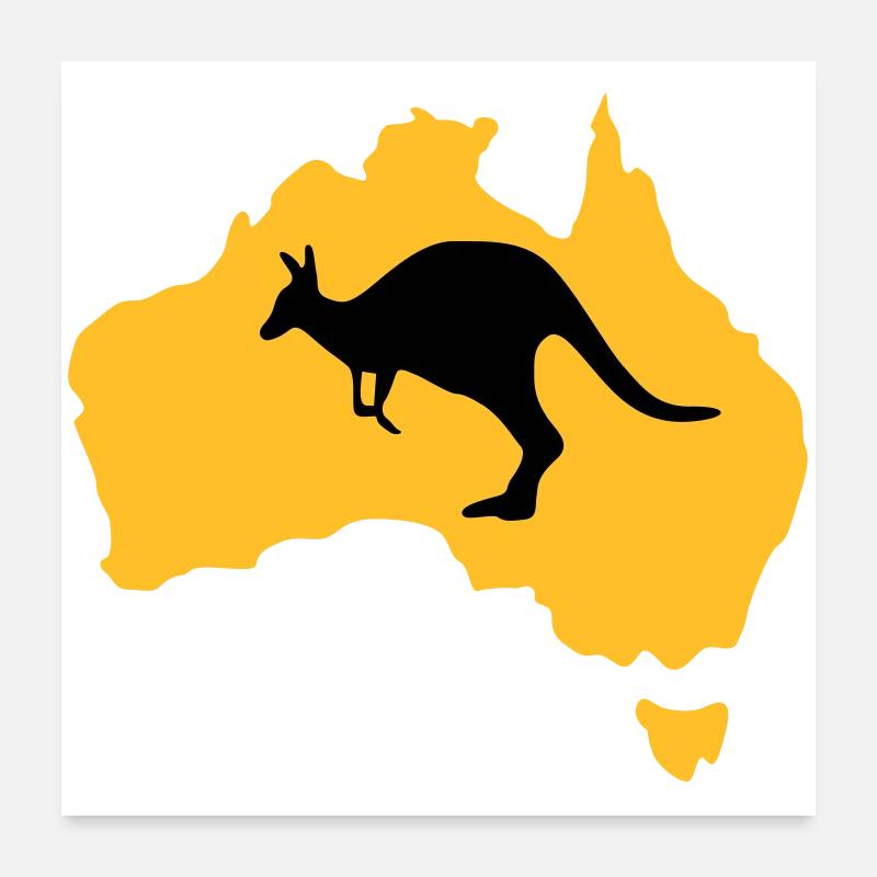 Australien Poster 60x60 cm