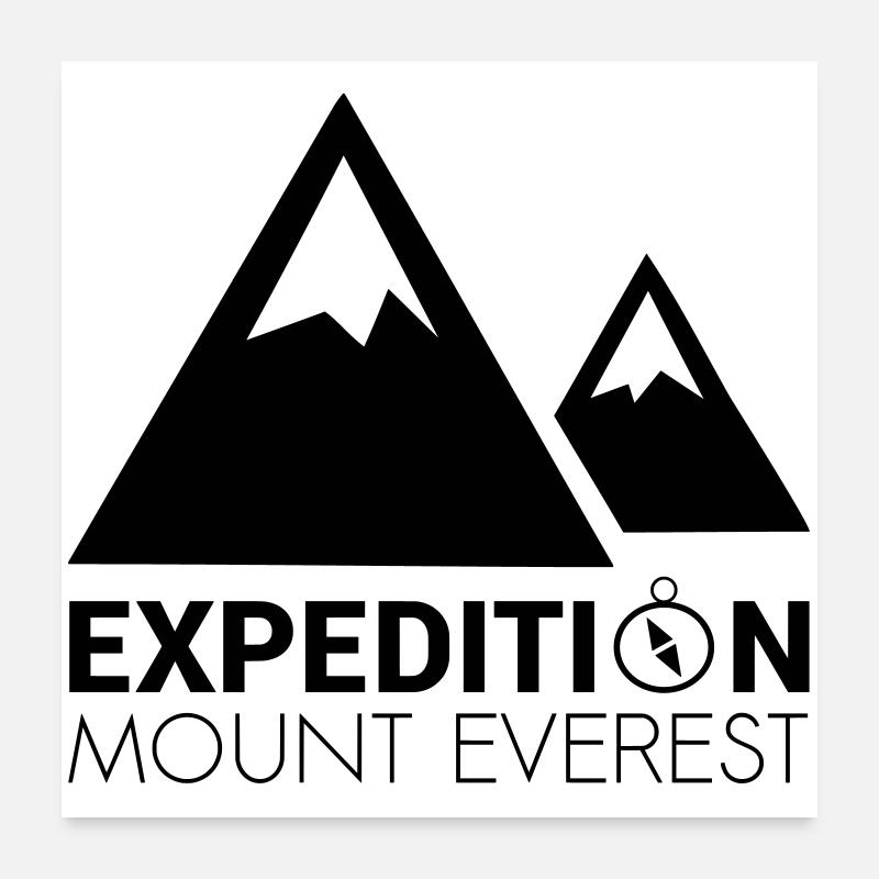 Expedition Mount Everest Poster 60x60 cm
