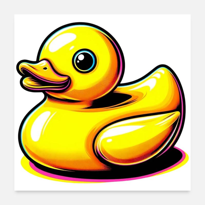 Caneton Canard Canard Poster 60 x 60 cm