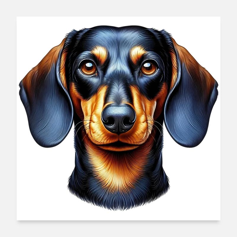 Dachshund Poster 60x60 cm