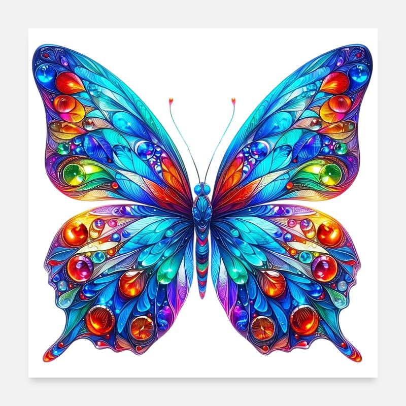 Papillon Poster 60 x 60 cm