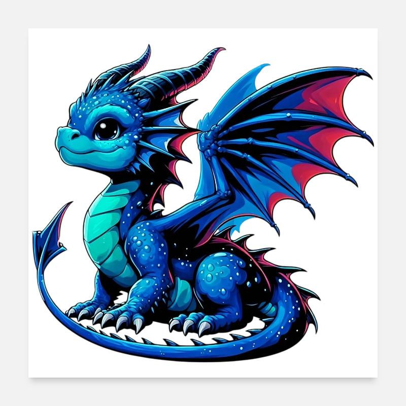 Dragon Poster 24" x 24" (60x60 cm)