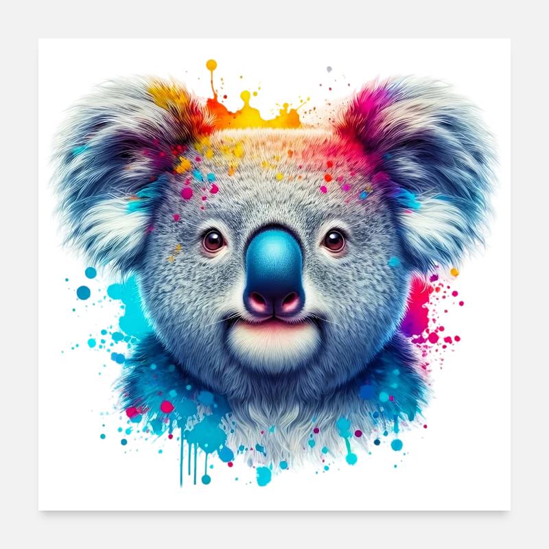 Koala Poster 60 x 60 cm