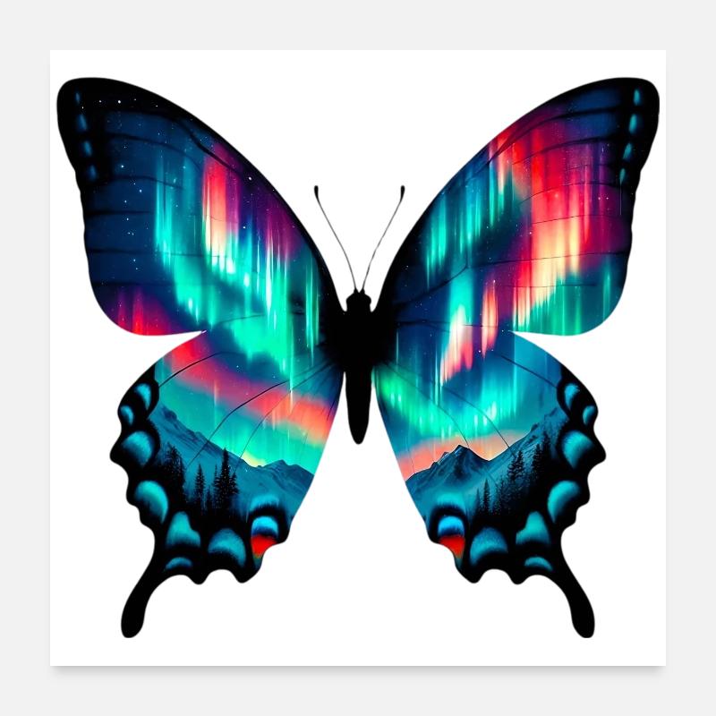 Papillon Poster 60 x 60 cm