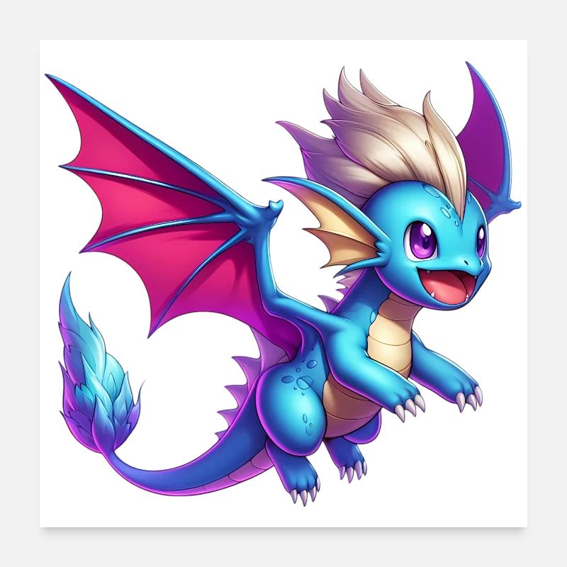 Dragon Poster 60 x 60 cm