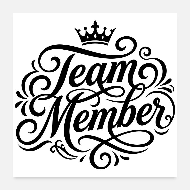 Équipier Poster 60 x 60 cm