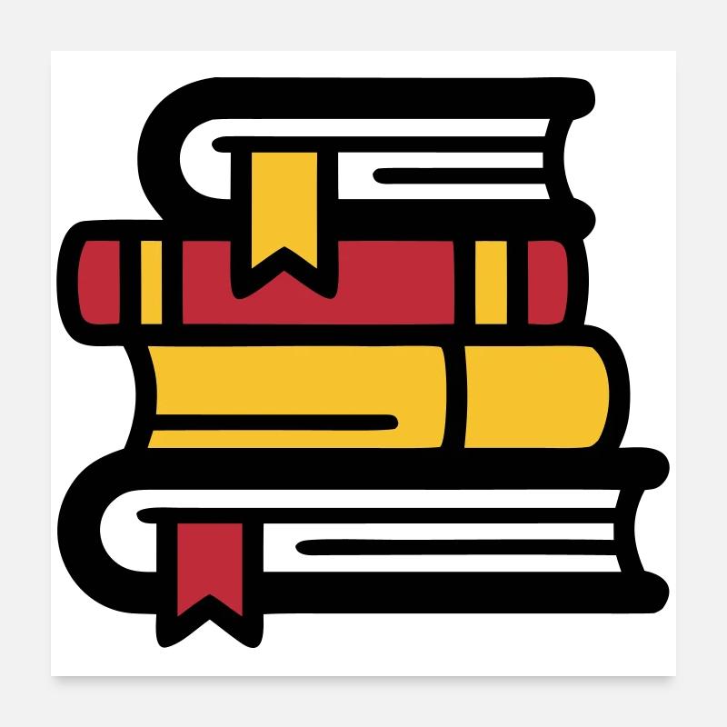 Lecture BookTok Colorée Poster 60 x 60 cm
