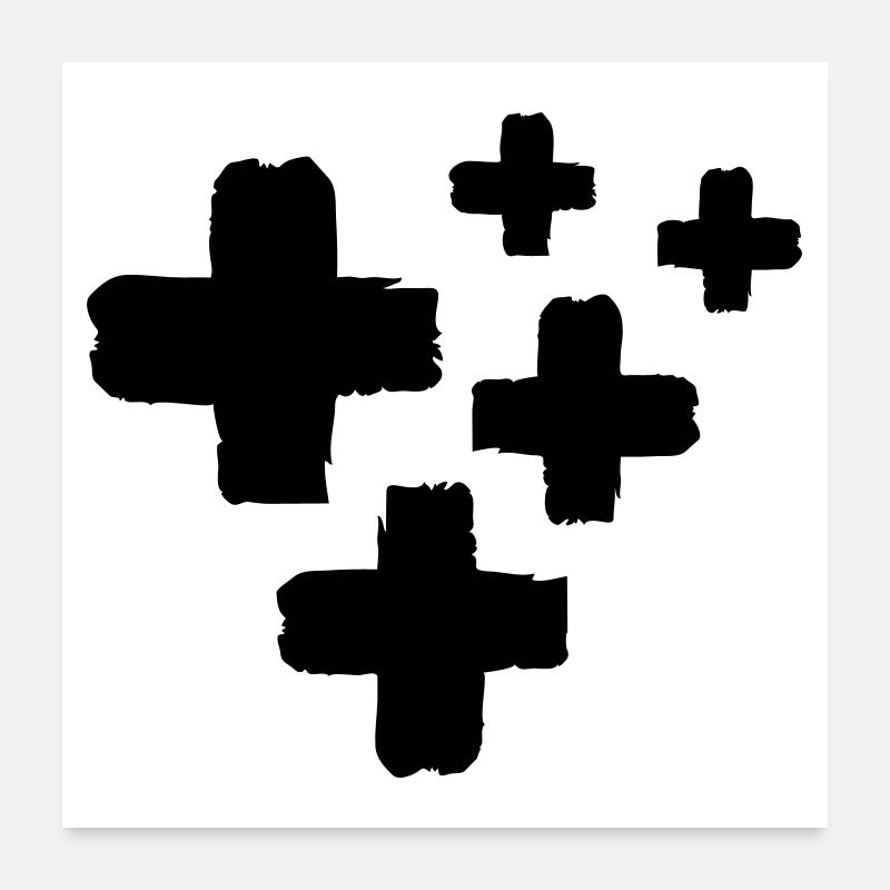 crosses Poster 60 x 60 cm