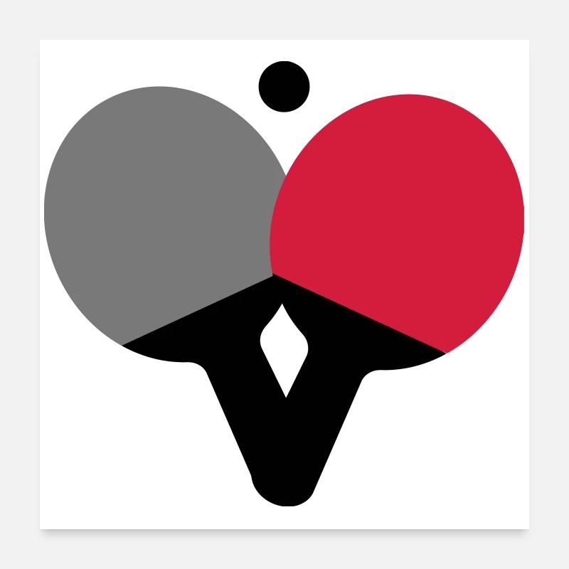 Table Tennis Poster 60x60 cm