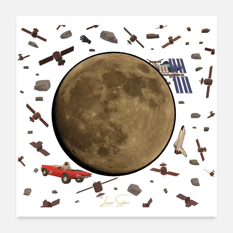 Space Junkie Poster 24" x 24" (60x60 cm)