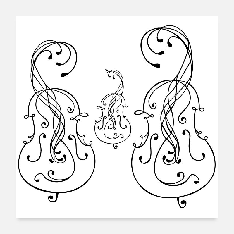 Cellofamilie Poster 60x60 cm