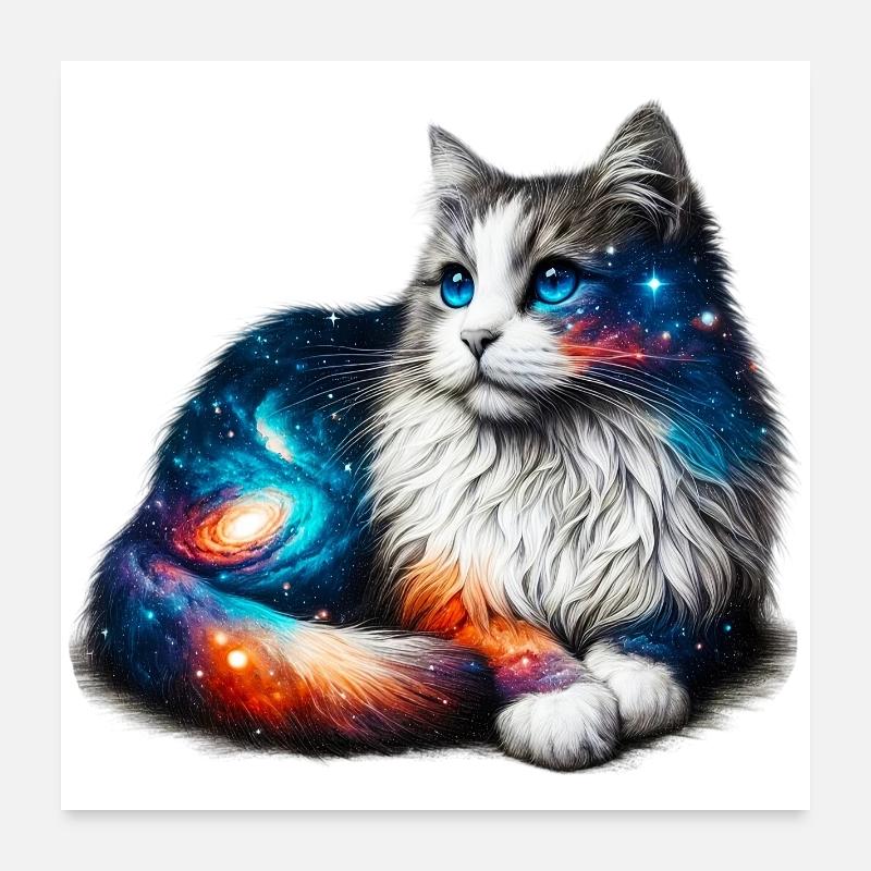 Cat Poster 24" x 24" (60x60 cm)