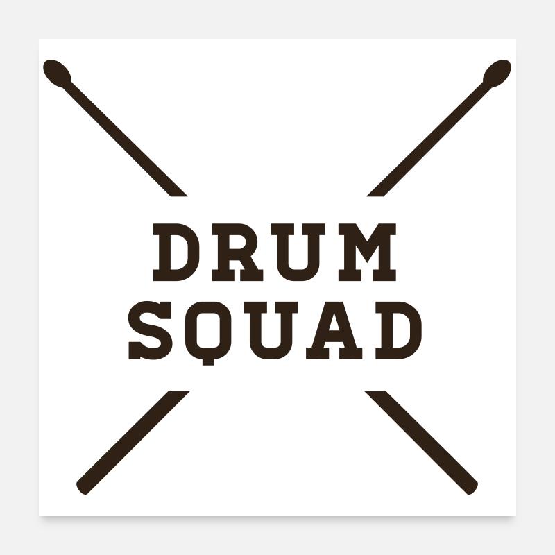 Escouade DRUM Poster 60 x 60 cm