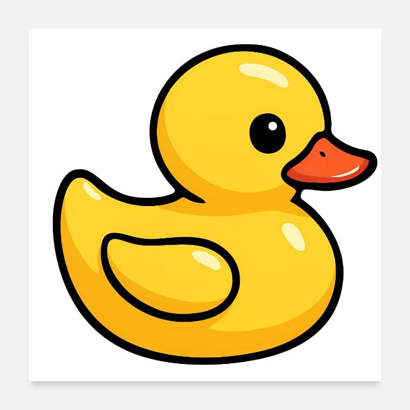 Duck Costume Rubber Duck Rubber Duck Rubber Duck yellow Poster 24" x 24" (60x60 cm)
