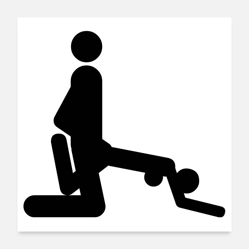 Bumsen von hinten /Garette Poster 60x60 cm