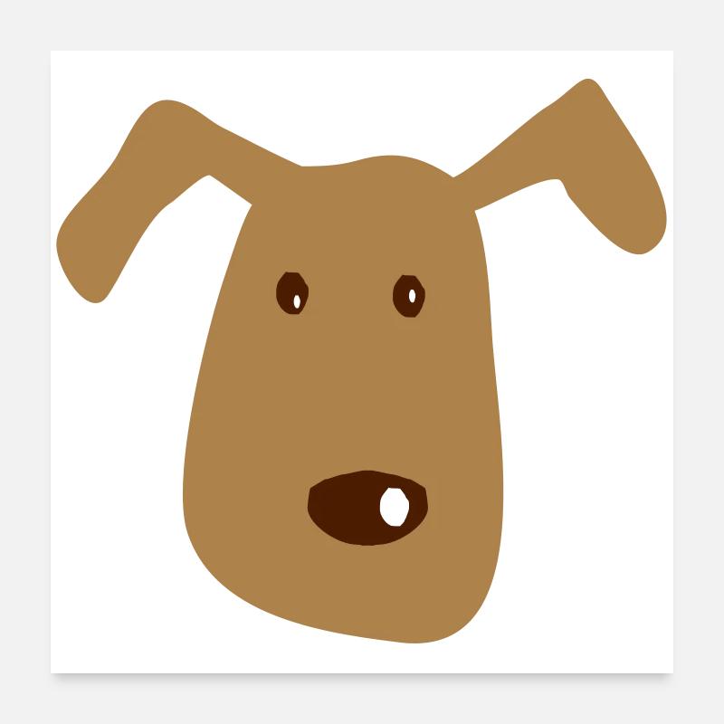 chien Poster 60 x 60 cm