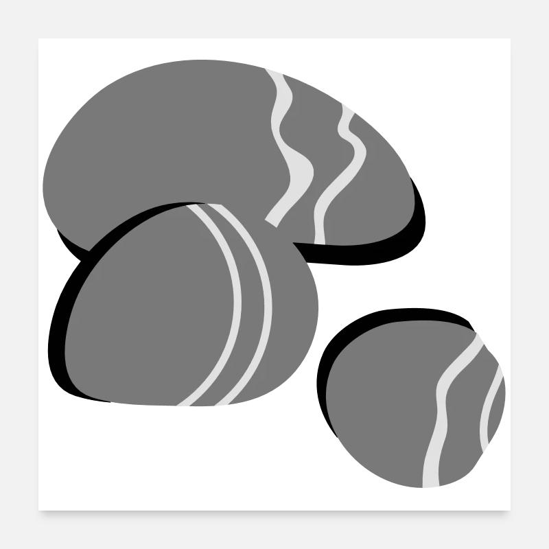Three pebbles Poster 24" x 24" (60x60 cm)