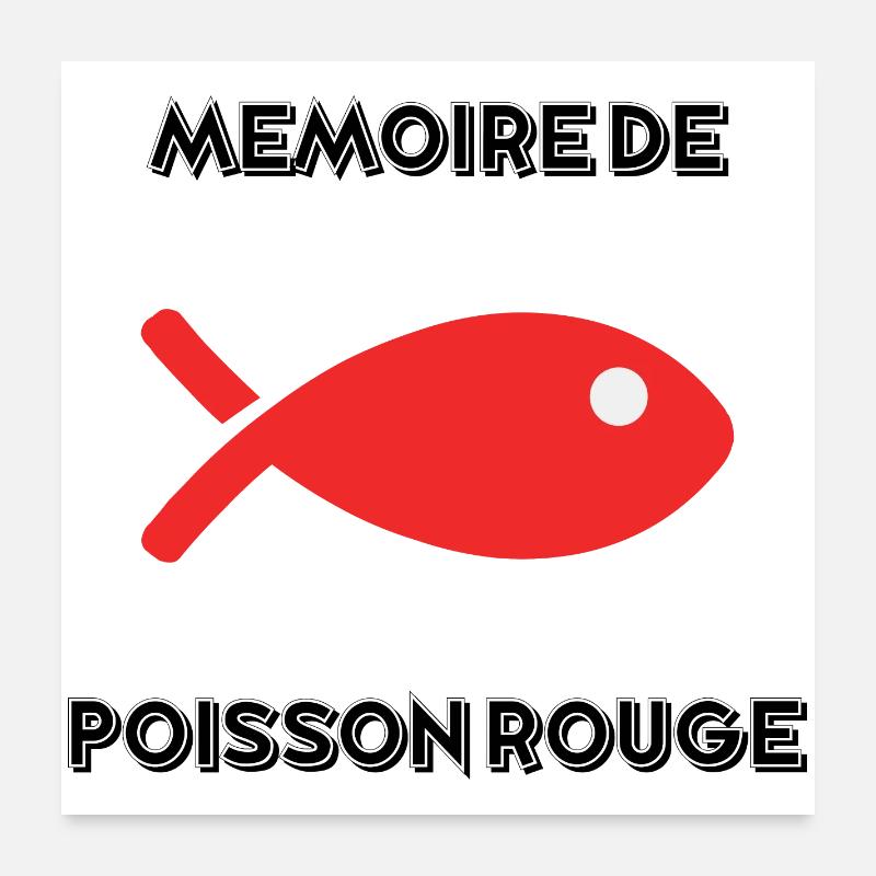 FISH. MEMORY Poster 24" x 24" (60x60 cm)