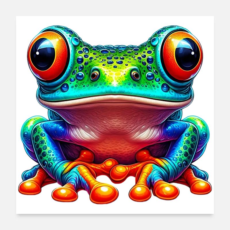 Frosch Poster 60x60 cm