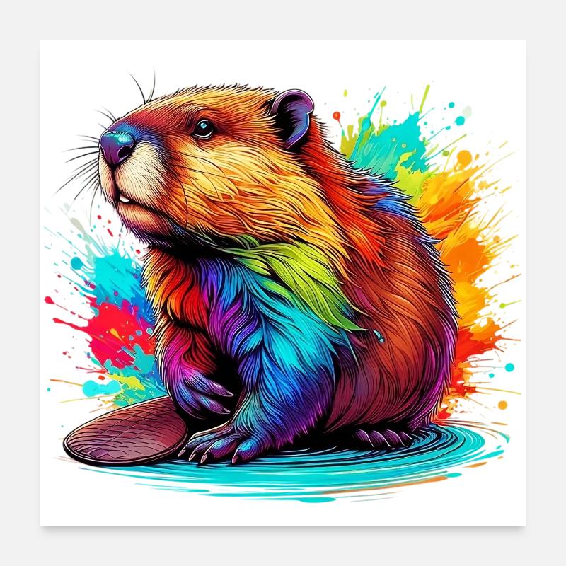 Castor Poster 60 x 60 cm