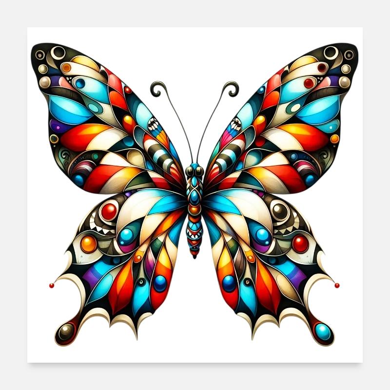 Schmetterling Poster 60x60 cm