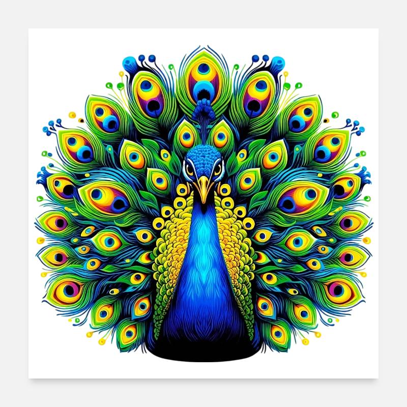 Paon Poster 60 x 60 cm