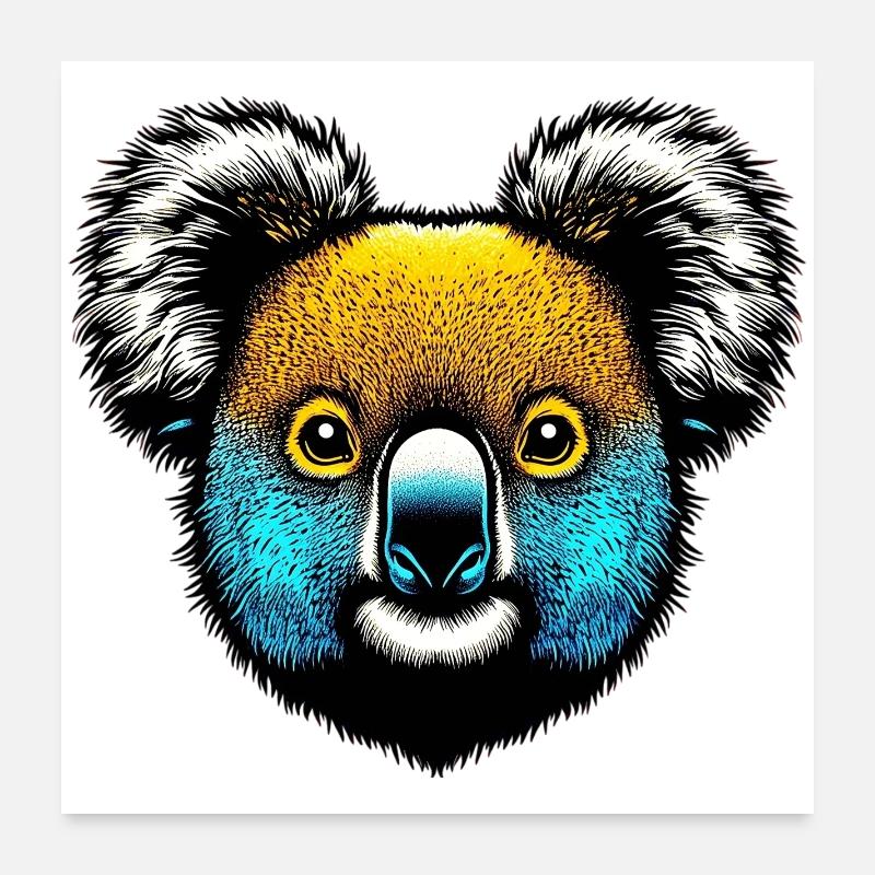 Koala Poster 60 x 60 cm