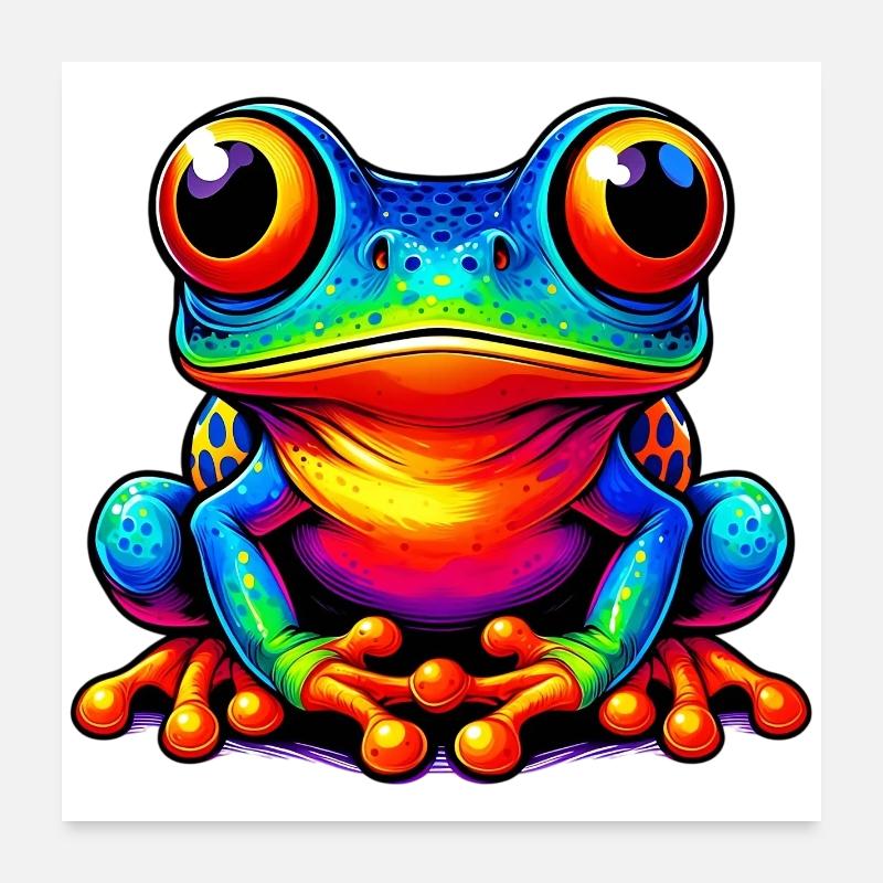 Frosch Poster 60x60 cm